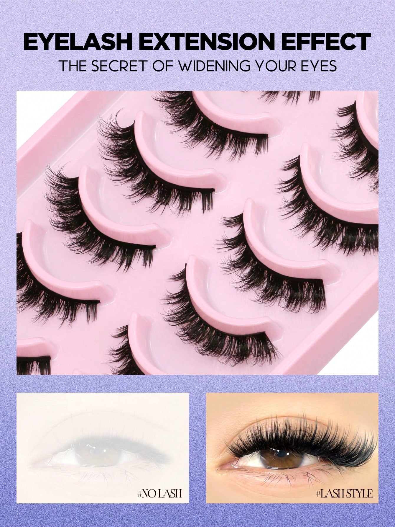 GROINNEYA 10 Pairs Manga Lashes Faux Mink Eyelashes Cat Eye Eyelashes Natural Full False Eyelashes Volumized Eyelash Extension Travel Essentials Material Upgrade Makeup Tools(2-PN31) Strip Lashes, Las