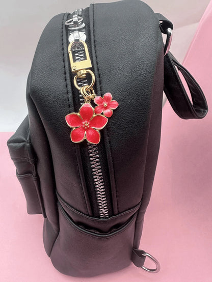 HAILIAN 1pc Metallic Cherry Blossom Shaped Keychain Lightweight & Flowy Cherry Flower With Flat Tag Suitable For Bag Car Keys Couples Birthday Holiday Gifts Valentines
