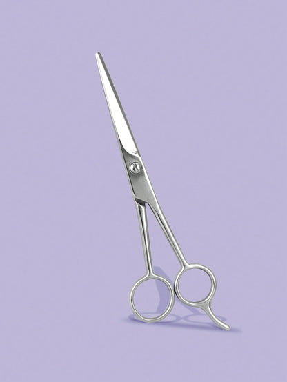 Hair Cutting Scissors Home Use 6.5 Inch Right Handed Razor Edge Barber Scissors Salon Haircutting Stainless Steel Material Hand Sharpened Silver/Black