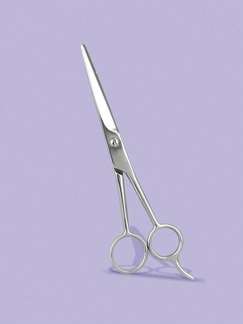 Hair Cutting Scissors Home Use 6.5 Inch Right Handed Razor Edge Barber Scissors Salon Haircutting Stainless Steel Material Hand Sharpened Silver/Black