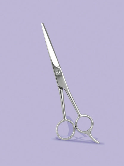 Hair Cutting Scissors Home Use 6.5 Inch Right Handed Razor Edge Barber Scissors Salon Haircutting Stainless Steel Material Hand Sharpened Silver/Black