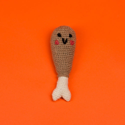 Hand Knit Drumstick - Acacia