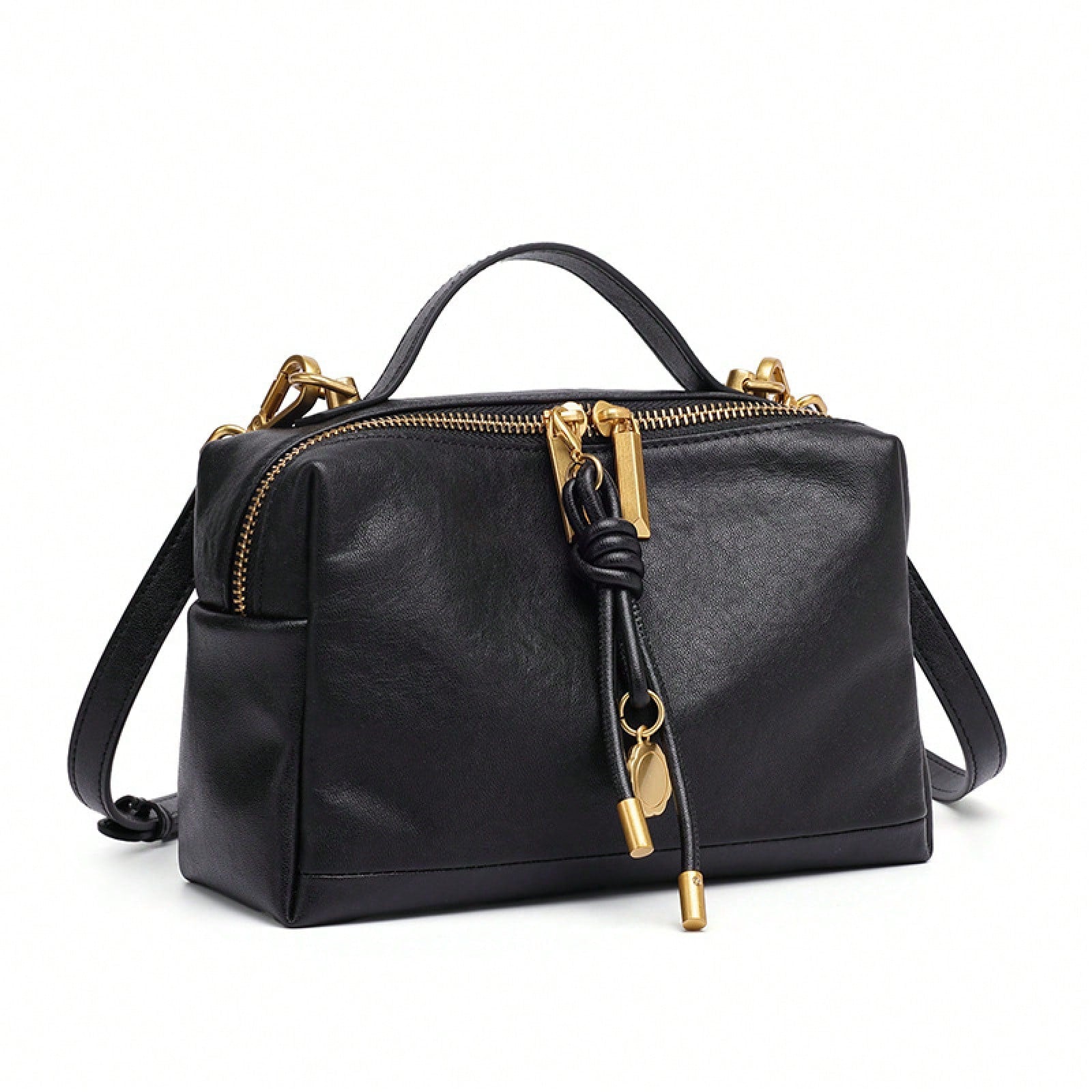 Handbag For Women Vegetable-Tanned Leather Handbag For Women, High-End Commuter Shoulder Bag, Simple And Versatile Small Square Bag, XIZQ