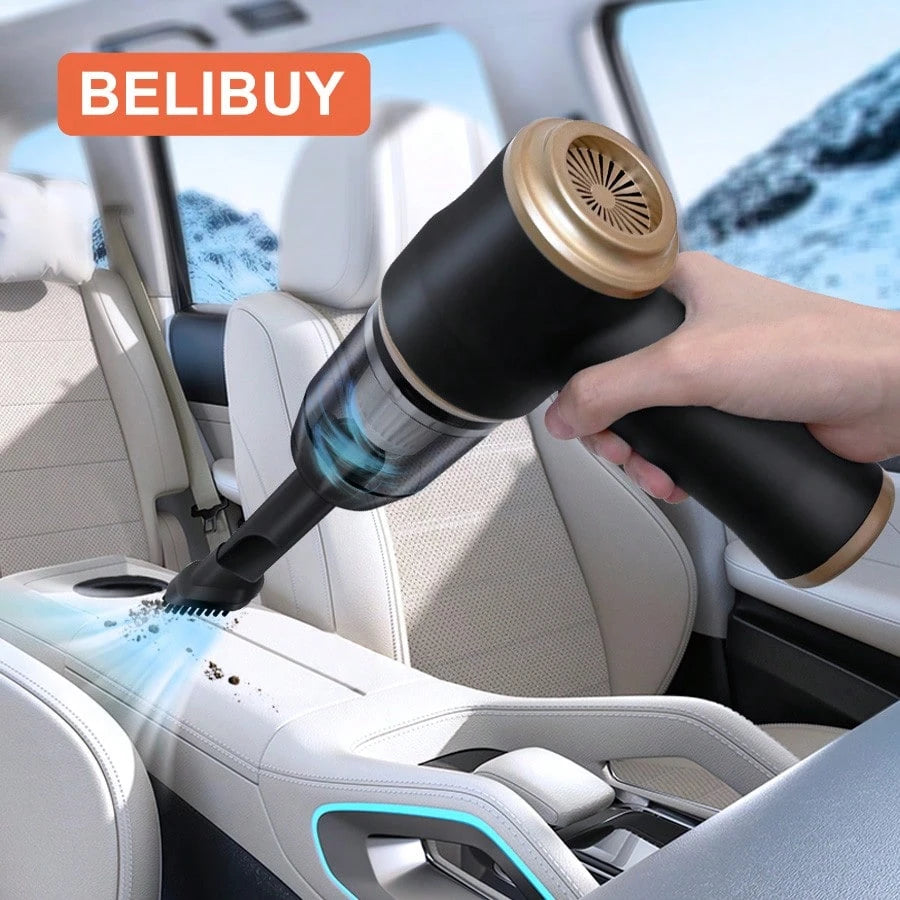 Handheld Mini Cordless Vacuum Cleaner, 2-In-1 Blow & Suction Low Noise Portable Vac, Type-C Fast Charging Washable Dual Filter, Gap Crevice Cleaning Tool For Car Interior, Pet Hair, Hard Floors, Home