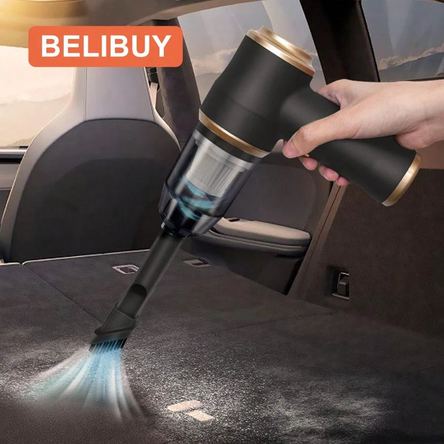 Handheld Mini Cordless Vacuum Cleaner, 2-In-1 Blow & Suction Low Noise Portable Vac, Type-C Fast Charging Washable Dual Filter, Gap Crevice Cleaning Tool For Car Interior, Pet Hair, Hard Floors, Home