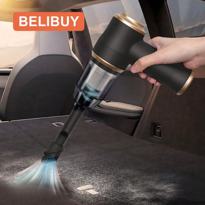 Handheld Mini Cordless Vacuum Cleaner, 2-In-1 Blow & Suction Low Noise Portable Vac, Type-C Fast Charging Washable Dual Filter, Gap Crevice Cleaning Tool For Car Interior, Pet Hair, Hard Floors, Home