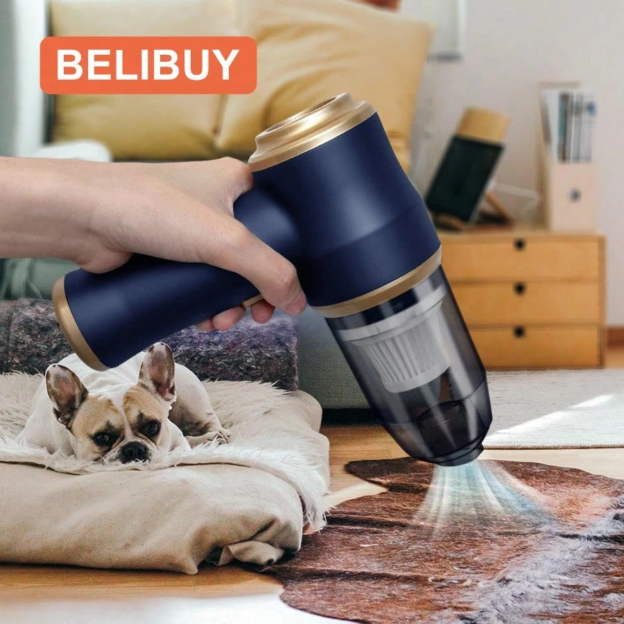 Handheld Mini Cordless Vacuum Cleaner, 2-In-1 Blow & Suction Low Noise Portable Vac, Type-C Fast Charging Washable Dual Filter, Gap Crevice Cleaning Tool For Car Interior, Pet Hair, Hard Floors, Home