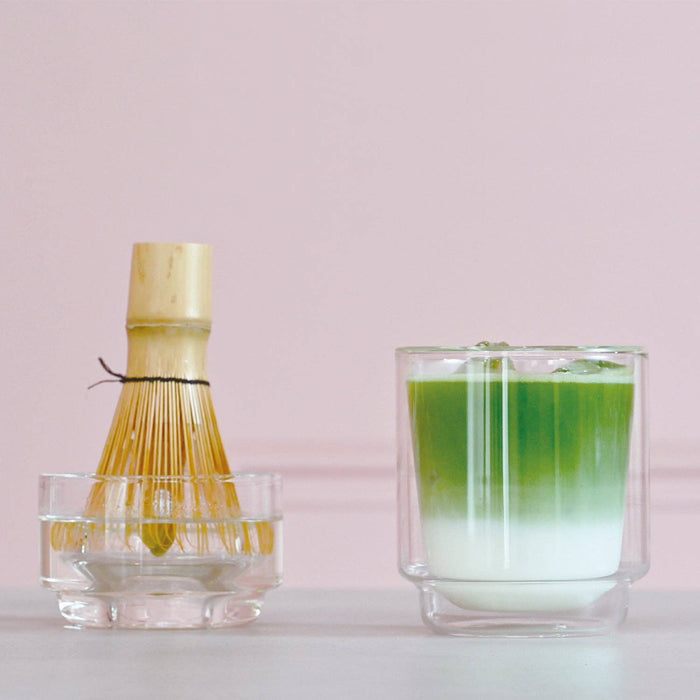 Hario Double-Walled Glass Matcha Cup 370mL, Clear