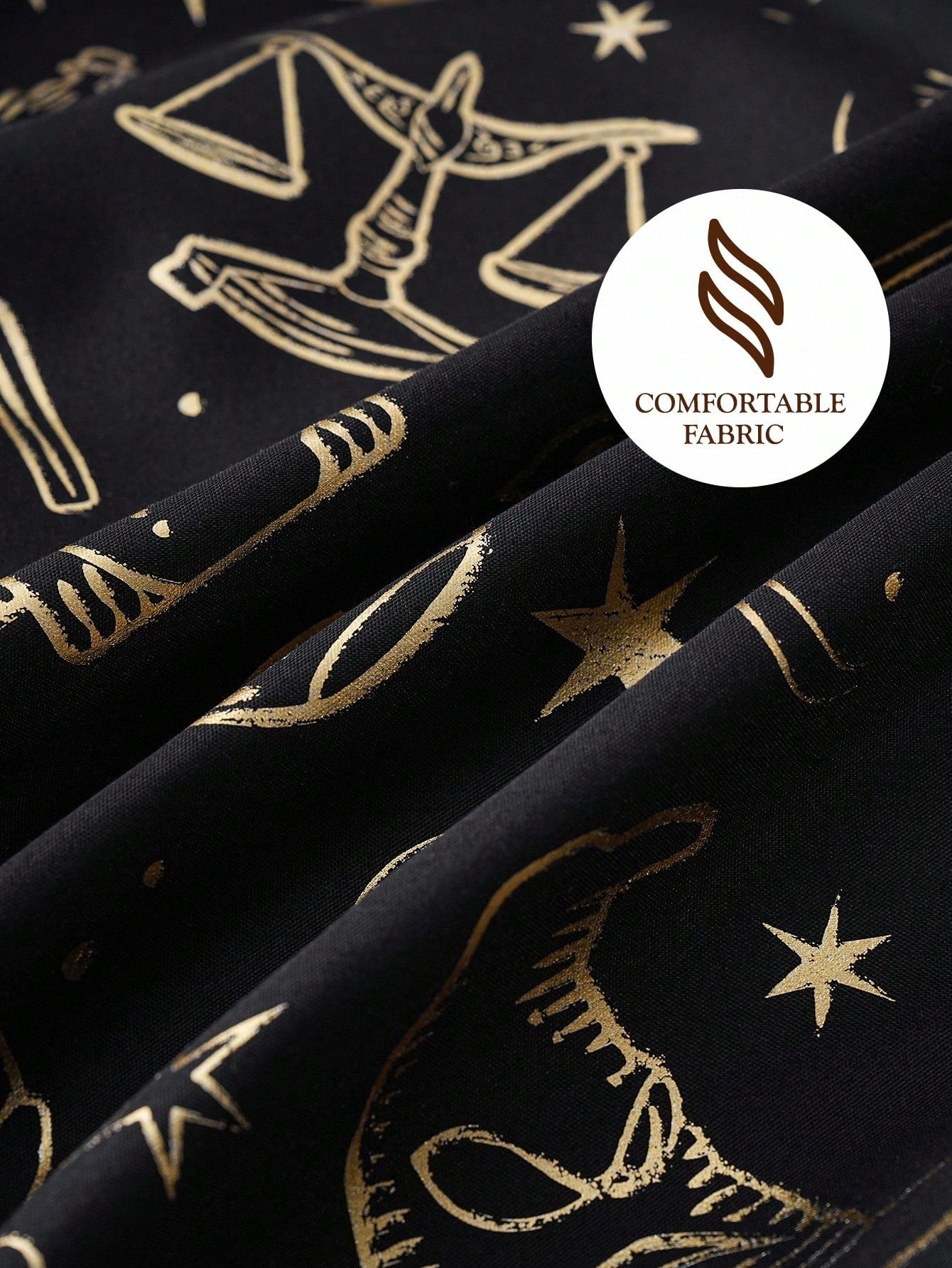 HARRY POTTER X 3pcs Metallic Print Duvet Cover Set, Black Duvet Cover, Soft & Cozy, Warm & Machine Washable, Suitable For Twin/Full/Queen/King Size Bed, Dorm/Home