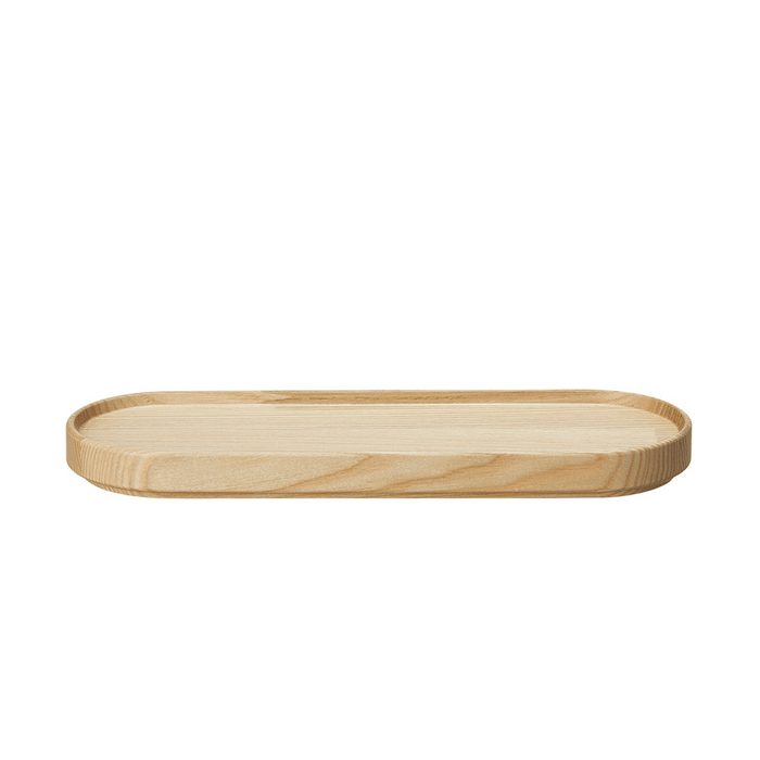 Hasami Porcelain Long Oval Wood Tray, Ash