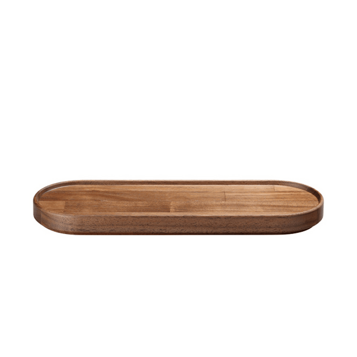 Hasami Porcelain Long Oval Wood Tray, Walnut - DISCONTINUED