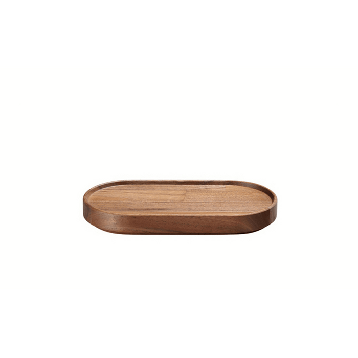 Hasami Porcelain Small Oval Wood Tray, Walnut - DISCONTINUED
