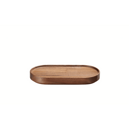 Hasami Porcelain Small Oval Wood Tray, Walnut - DISCONTINUED