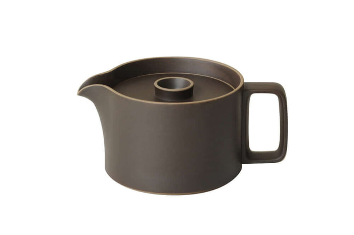 Hasami Porcelain Teapot, Black - Acacia
