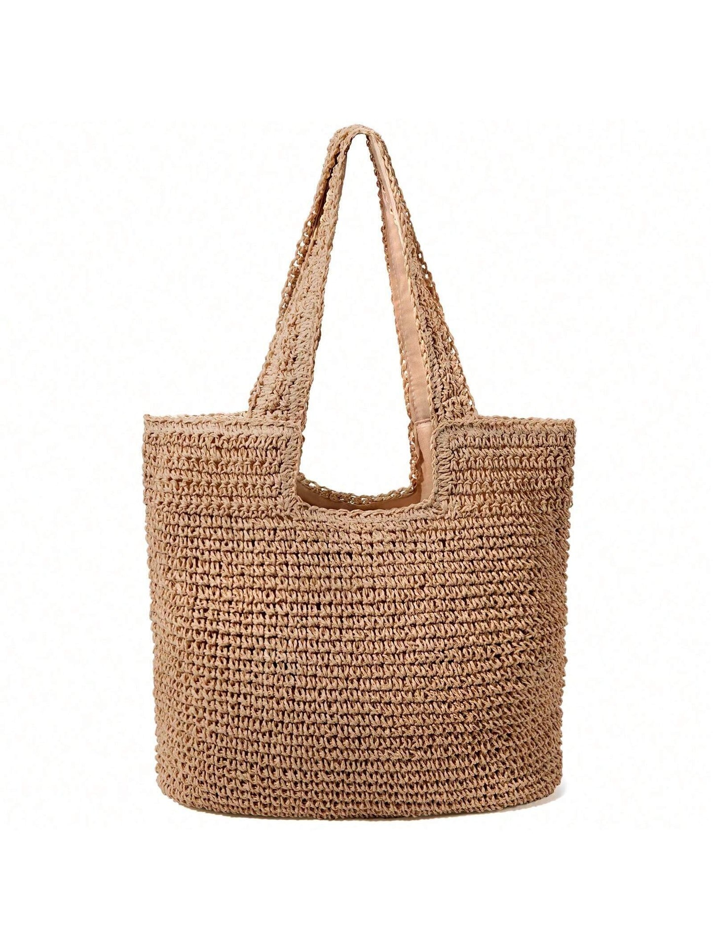 Hatisan Straw Beach Bag For Women Summer Woven Beach Tote Bag Shoulder Handbags Boho Bag