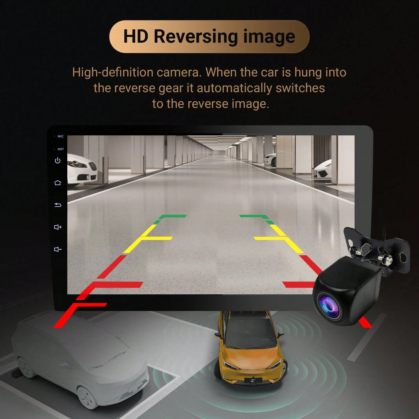 Haudio 10.1-Inch Ultra Clear Touch Screen With Reverse Camera, Car Dashcam, Wireless Connection, GPS Navigation, FM/AUX/USB, Mirror Image