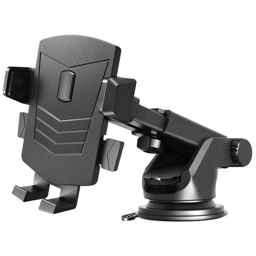 Heavy-Duty Adjustable Windshield Car Phone Holder With 360 ° Rotation, Universal Dashboard Suction Mount, Stable Anti-Slip Grip For GPS Navigation, Driving & Road Trips Car Acessesories