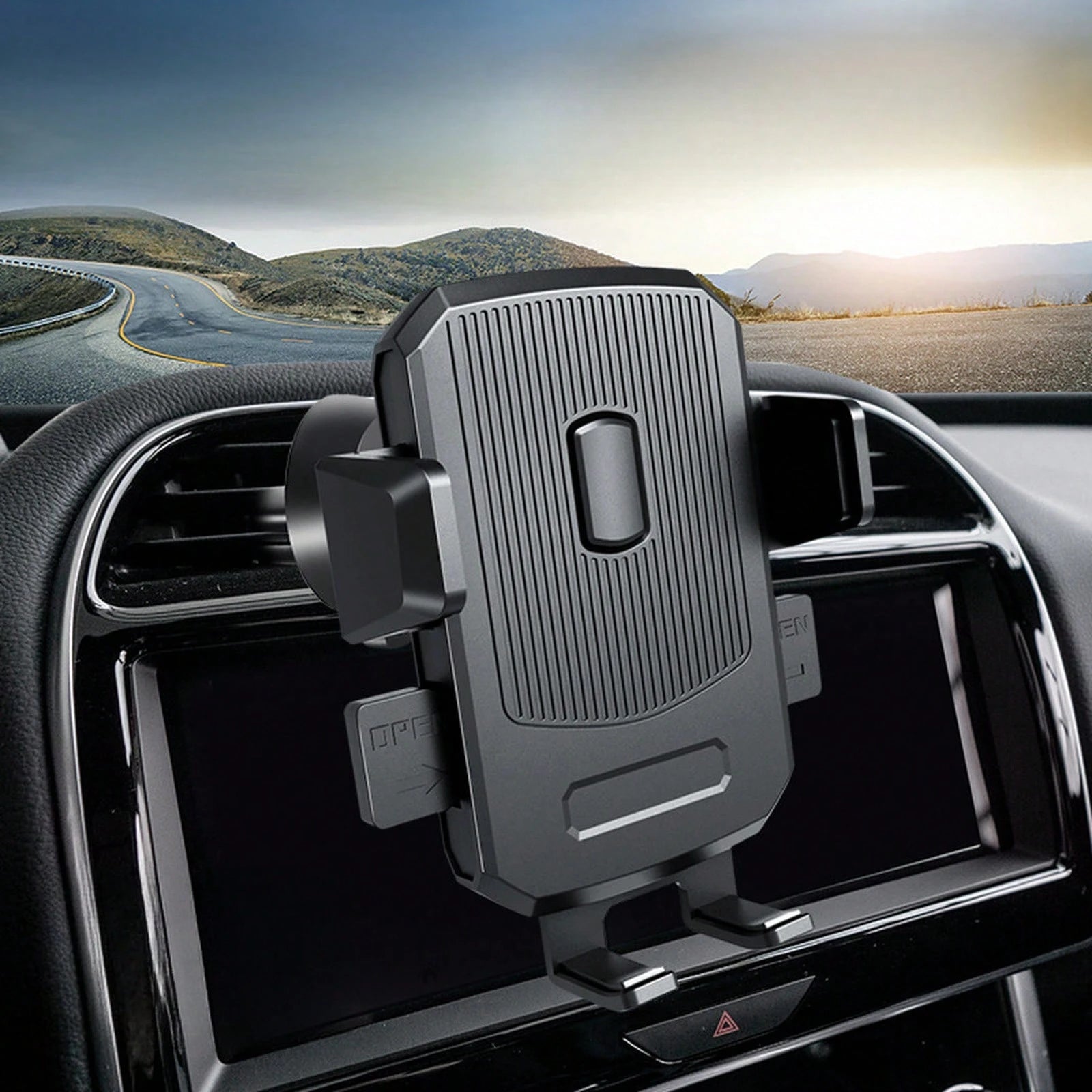 Heavy-Duty Adjustable Windshield Car Phone Holder With 360 ° Rotation, Universal Dashboard Suction Mount, Stable Anti-Slip Grip For GPS Navigation, Driving & Road Trips Car Acessesories