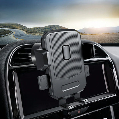 Heavy-Duty Adjustable Windshield Car Phone Holder With 360 ° Rotation, Universal Dashboard Suction Mount, Stable Anti-Slip Grip For GPS Navigation, Driving & Road Trips Car Acessesories