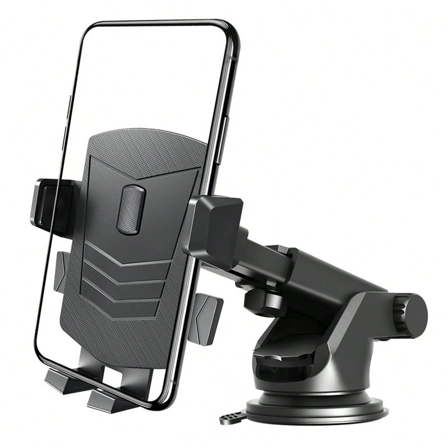 Heavy-Duty Adjustable Windshield Car Phone Holder With 360 ° Rotation, Universal Dashboard Suction Mount, Stable Anti-Slip Grip For GPS Navigation, Driving & Road Trips Car Acessesories