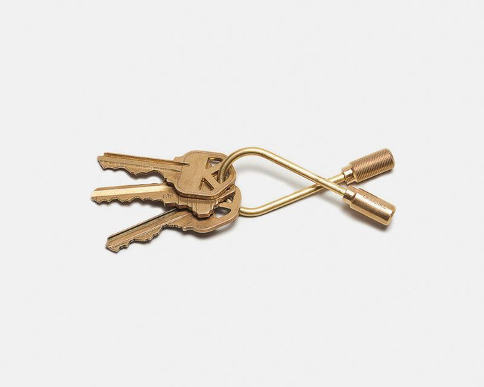 Helix Key Ring, Brass