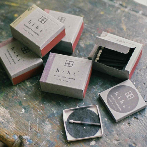 Hibi Incense Matches - Box of 30, Assorted