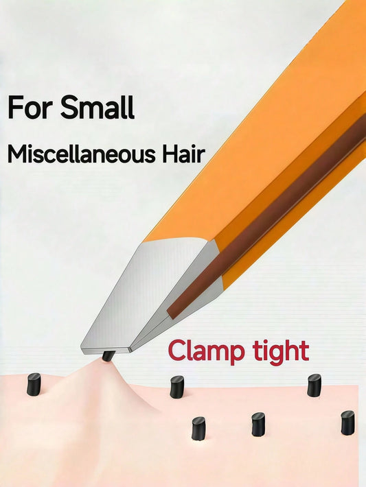High Precision Ultra-Thin Flat-Tip Blackhead Eyebrow & Eyelash Tweezers, Stainless Steel Eyebrow & Eyelash Tweezers, Eyebrow Trimming Beauty Tool. Easy To Carry, Convenient To Store, Exquisite Packagi