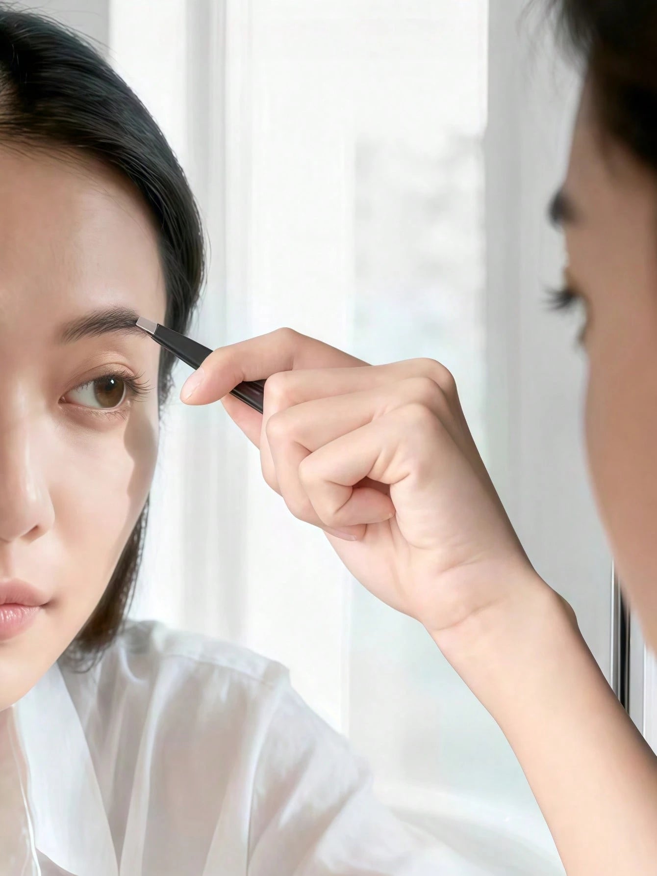 High Precision Ultra-Thin Flat-Tip Blackhead Eyebrow & Eyelash Tweezers, Stainless Steel Eyebrow & Eyelash Tweezers, Eyebrow Trimming Beauty Tool. Easy To Carry, Convenient To Store, Exquisite Packagi