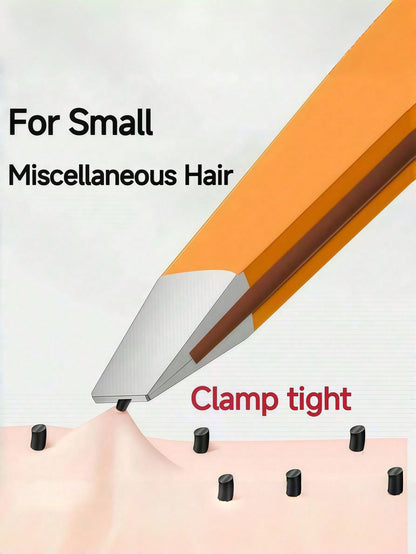 High Precision Ultra-Thin Flat-Tip Blackhead Eyebrow & Eyelash Tweezers, Stainless Steel Eyebrow & Eyelash Tweezers, Eyebrow Trimming Beauty Tool. Easy To Carry, Convenient To Store, Exquisite Packagi