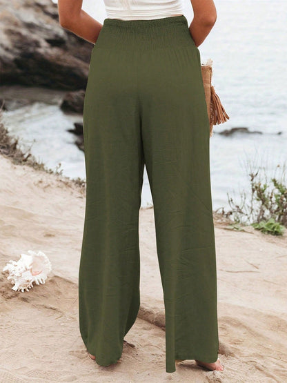 High Waist Loose Wide Leg Casual Pants For Women, Autumn New Arrival Spring