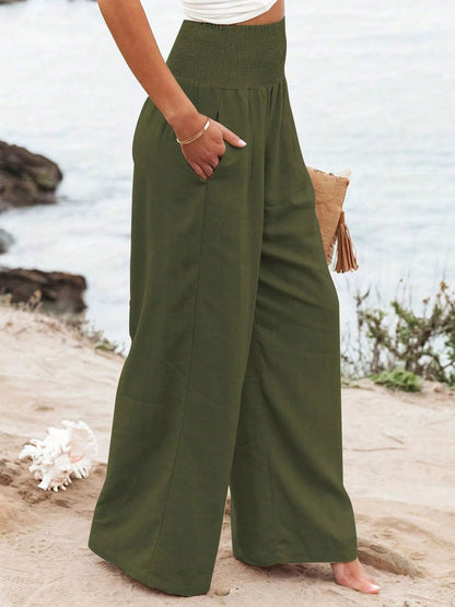 High Waist Loose Wide Leg Casual Pants For Women, Autumn New Arrival Spring