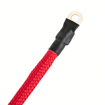 HOHOBLA (Red 1/2" X 85ft) Synthetic Winch Rope Kit, 31500lbs Winch Cable Replace Kit, W/Forged Winch Hook & Safety Pull Strap, Car Tow Recovery Cable For 4wd Off-Road Vehicle Truck SUV ATV Utv