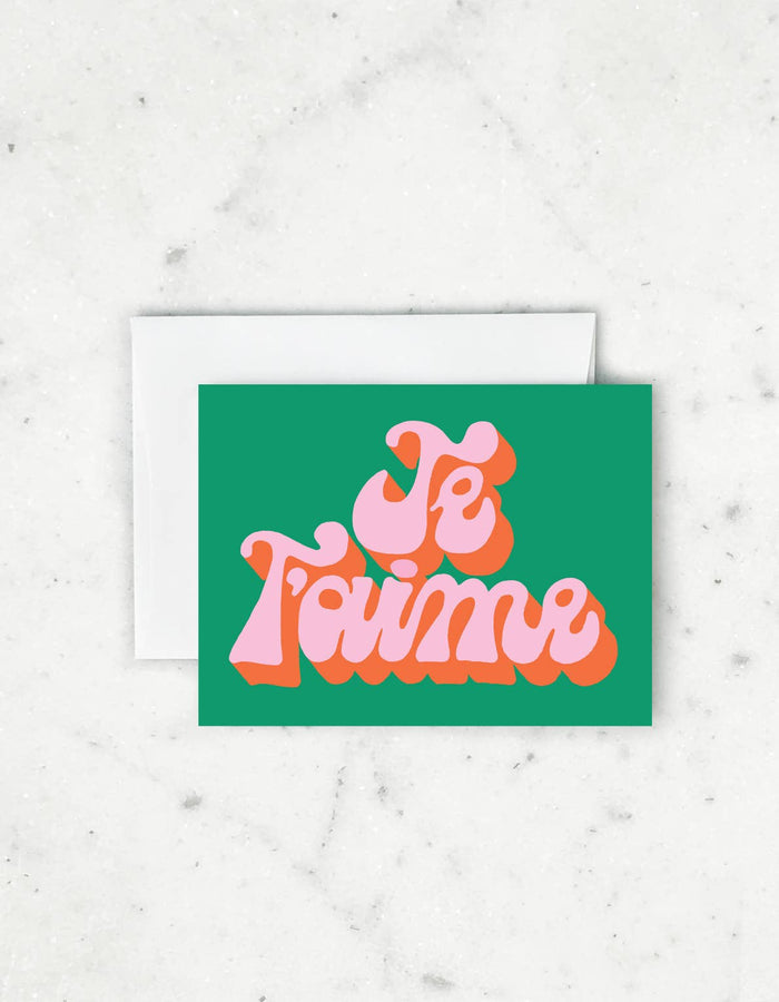 Idlewild Co. - Je T'aime Greeting Card