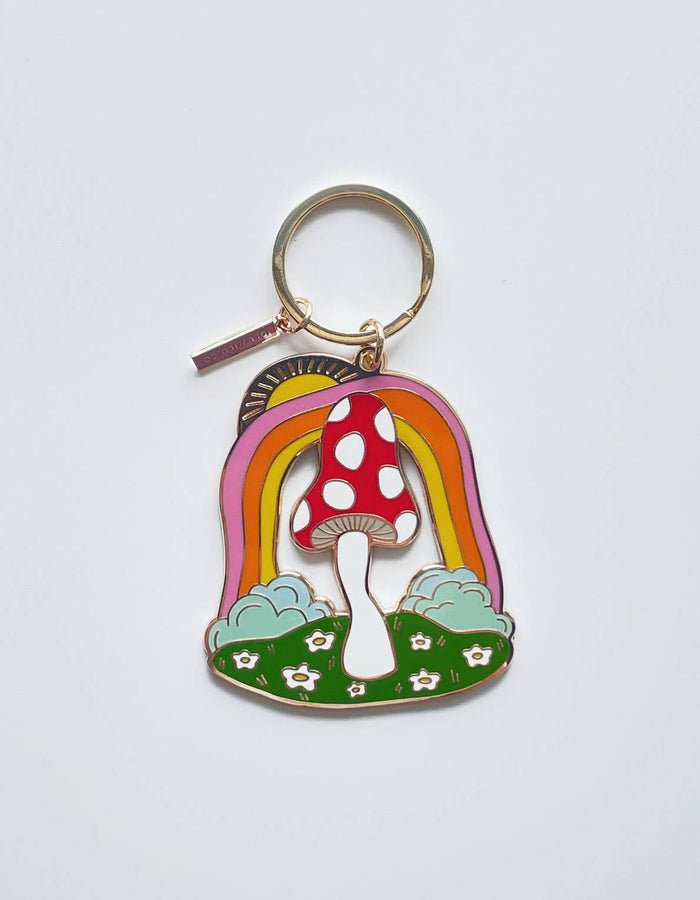 Idlewild Co. - Magic Mushroom Enamel Keychain
