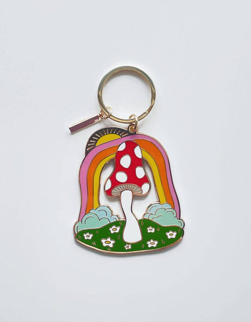 Idlewild Co. - Magic Mushroom Enamel Keychain