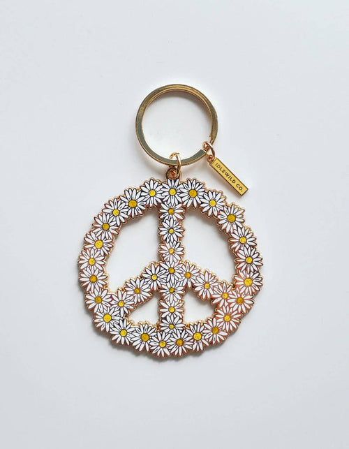 Idlewild Co. - Peace Daisy Enamel Keychain