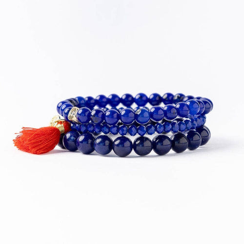 Ink+Alloy - Addison Set Of 3 Stretch Bracelets Glass And Crystal