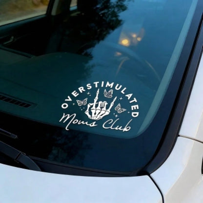 Interesting Skeleton Hand & Butterfly Car Stickers, Neurodiversity Mental Health Humor Car Decals, Car Stickers, Car Decorative Stickers, Waterproof & Sunproof Car Stickers For Side Mirrors, Fuel Tank