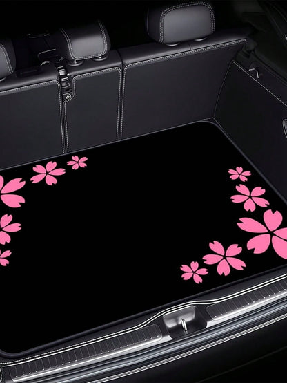 Item Picture 1pc Of Car Trunk Mat With A Pink Pet Friendly Reduces Odors Your Vehicle Clean Suitable For Sedans Suvs Cuvs And Other Models.Jpg200G Pet Trunk Mat, Car Cargo Box Mat, Universal Siz