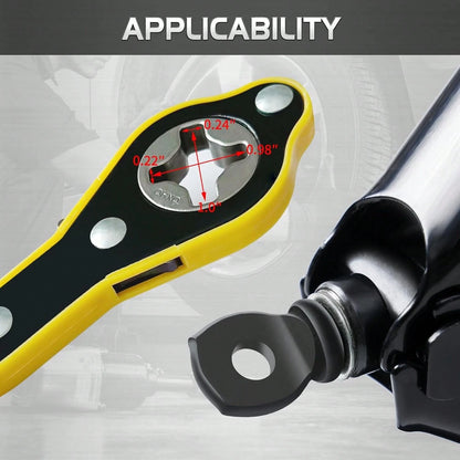 Jack Ratchet Wrench, Auto Labor-Saving Lug Wrench For Scissor Jack, Forward And Reversal Knob Design