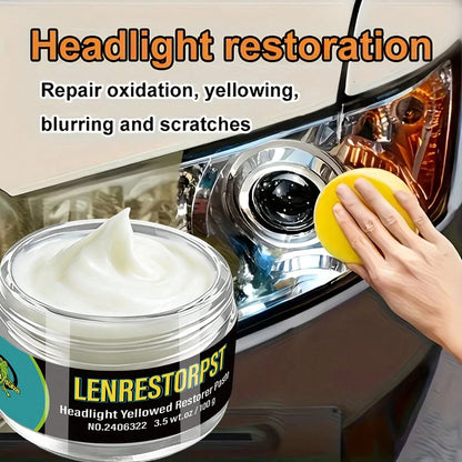 JB-XPCS Auto Headlight Restoration Polishing Kits Car Headlamp Scratch Remover Repair Paste Remove Oxidation Headlight Polish
