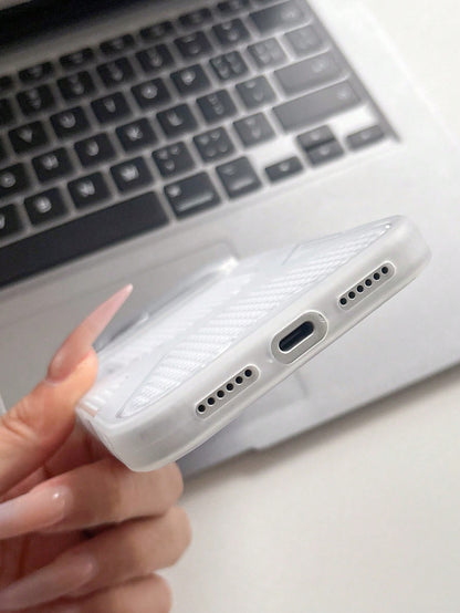 Jelly Color Translucent Heat Dissipation Phone Case Hollow Mesh Breathable Back Plate High Temperature Weather Specialized Phone Case Compatible With Apple 17 16 15 14 13 12 11 Pro Max Series Shockpro