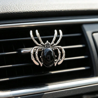 Jeweled Spider Car Air Vent Clip: Gothic Halloween Air Vent Decor Clip