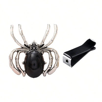 Jeweled Spider Car Air Vent Clip: Gothic Halloween Air Vent Decor Clip