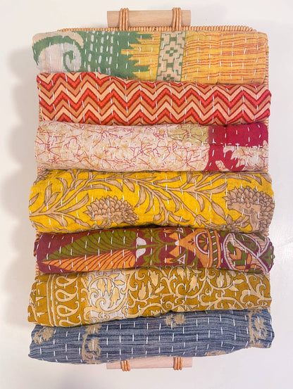 Kantha Kitchen Towel |  Fall Vibes