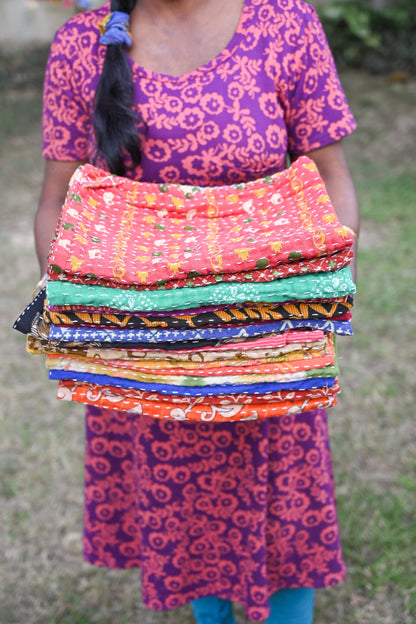 Kantha Kitchen Towel |  Fall Vibes