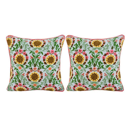 Karma Living - Crossflower Puzzle Cushion 18x18"