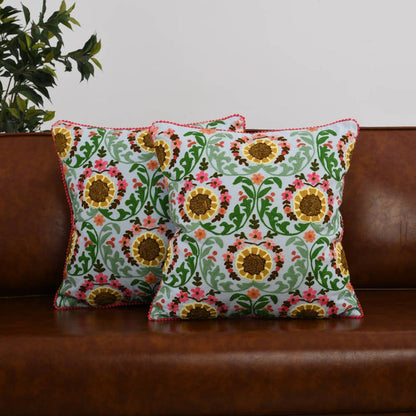 Karma Living - Crossflower Puzzle Cushion 18x18"