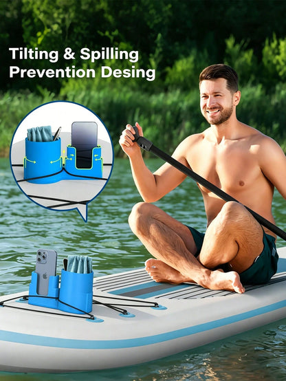 Kayak & Paddle Board Drink And Phone Holder, Lanyard Secured Drink & Phone Holder 1pc
