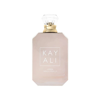 KAYALI 21 Utopia Vanilla Coco 21 Eau De Parfum For Women Long Lasting Coconut Vanilla Perfume,Pear, Jasmine,Sandalwood & Tropical Warm Fragrance Spray, 3.4 Oz/100ml Bright Citrus With Tropical Fruit